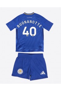 Leicester City Facundo Buonanotte #40 Babytruitje Thuis tenue Kind 2024-25 Korte Mouw (+ Korte broeken)